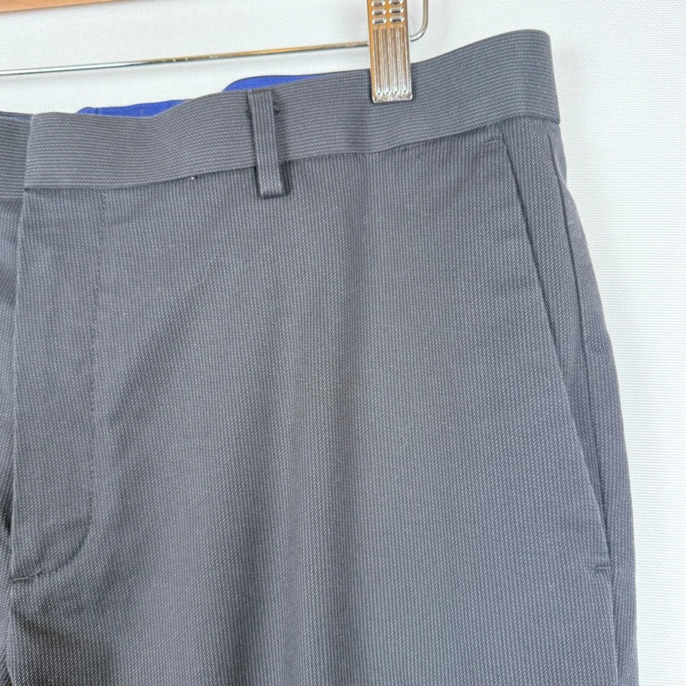 Banana Republic Mens 33 x 34 Dress Pants Gray Slim‎ Fit Office Preppy Tailored
